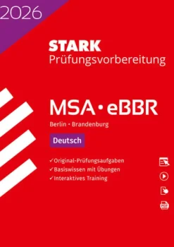 Stark Verlag GmbH Mittlere Reife·Deutsch*STARK Deutsch - MSA/eBBR 2026 Berlin/Brandenburg - Prüfungsvorbereitung