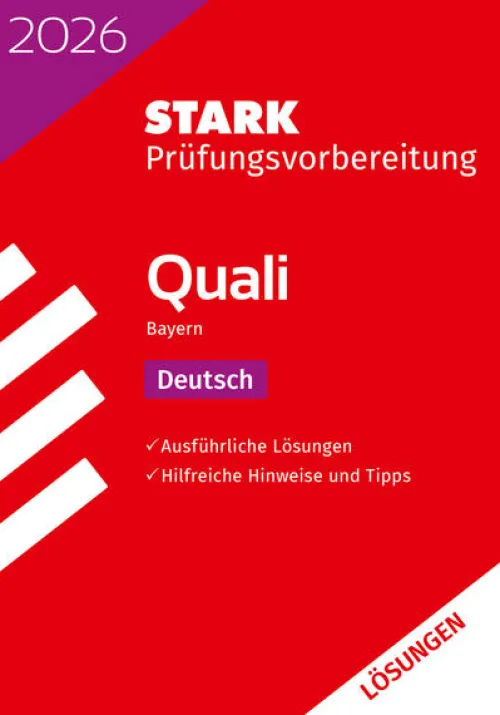 Stark Verlag GmbH Abi Trainer·Deutsch|Quali Trainer·Quali Trainer*STARK Lösungen zu Deutsch 9. Klasse - Quali Mittelschule 2026 Bayern - Prüfungsvorbereitung