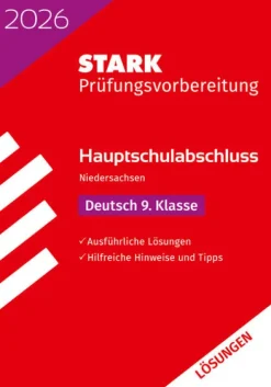 Stark Verlag GmbH Abi Trainer·Deutsch|Quali Trainer·Quali Trainer-STARK Lösungen zu Deutsch 9. Klasse - Hauptschulabschluss 2026 Niedersachsen - Prüfungsvorbereitung