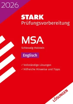 Stark Verlag GmbH Abi Trainer·Fremdsprachen|Mittlere Reife·Fremdsprachen*STARK Lösungen zu Englisch - MSA 2026 Schleswig-Holstein - Prüfungsvorbereitung