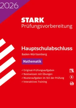 Stark Verlag GmbH Mittlere Reife·Mathematik-STARK Mathematik - Hauptschulabschluss 2026 BW - Prüfungsvorbereitung