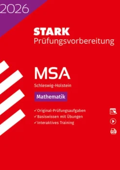 Stark Verlag GmbH Mittlere Reife·Mathematik-STARK Mathematik - MSA 2026 Schleswig-Holstein - Prüfungsvorbereitung