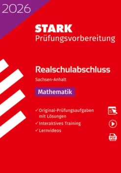 Stark Verlag GmbH Mittlere Reife·Mathematik-STARK Mathematik - Realschulabschluss 2026 Sachsen-Anhalt - Prüfungsvorbereitung