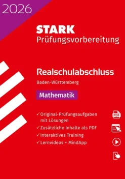 Stark Verlag GmbH Mittlere Reife·Mathematik-STARK Mathematik - Realschulabschluss 2026 BW - Prüfungsvorbereitung