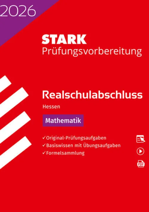 Stark Verlag GmbH Mittlere Reife·Mathematik*STARK Mathematik - Realschulabschluss 2026 Hessen - Prüfungsvorbereitung