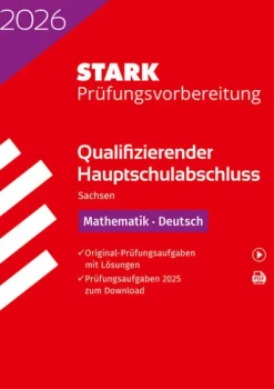 Stark Verlag GmbH Abi Trainer·Mathematik|Abi Trainer·Deutsch-STARK Mathematik, Deutsch - Qualifizierender Hauptschulabschluss 2026 Sachsen - Prüfungsvorbereitung