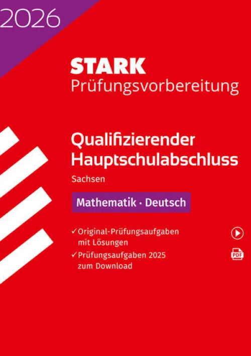 Stark Verlag GmbH Abi Trainer·Mathematik|Abi Trainer·Deutsch-STARK Mathematik, Deutsch - Qualifizierender Hauptschulabschluss 2026 Sachsen - Prüfungsvorbereitung