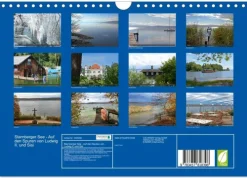 Calvendo Wandkalender*Starnberger See - Auf den Spuren von Ludwig II. und Sisi (Wandkalender 2026 DIN A4 quer), Monatskalender