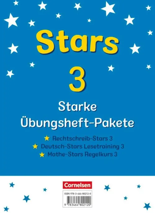 Cornelsen Verlag GmbH Nach Schulform·Grundschule|Nach Schulform·Förderschule-STARS - starke Übungshefte - 3. Schuljahr - Übungshefte im Paket mit Lösungen