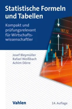 Statistische Formeln und Tabellen*Vahlen Franz GmbH Online