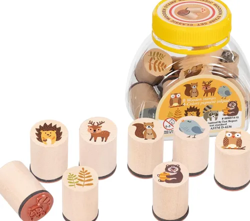 Gollnest & Kiesel GmbH & Stempel & -Kissen-Stempel Waldtiere (8 Stempel)