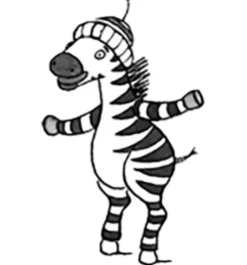 Klett Ernst /Schulbuch Stempel & -Kissen-Stempel Zebra