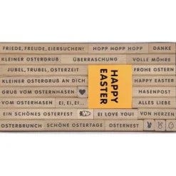 Rico Design GmbH & Co.KG Stempel & -Kissen-Stempelset Frohe Ostern FSC 100%, 26 Stempel