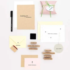 Rico Design GmbH & Co.KG Stempel & -Kissen-Stempelset Frohe Ostern FSC 100%, 26 Stempel