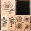 RICO-Design tap Stempel & -Kissen-Stempelset, Hygge, Flowers