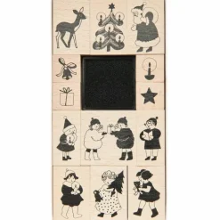 Rico Design GmbH & Co.KG Stempel & -Kissen-Stempelset Kinder FSC 100%