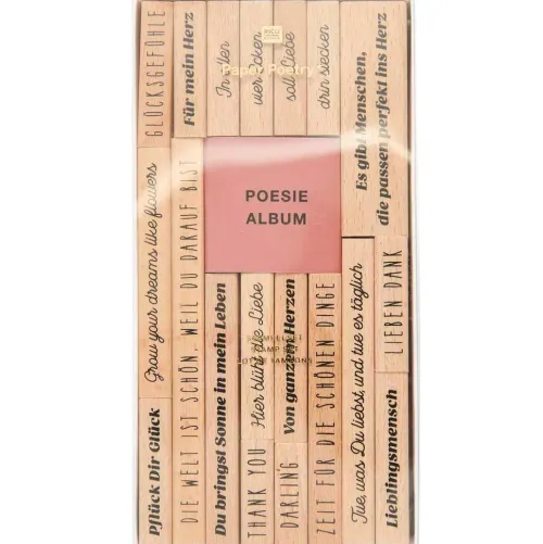 Stempelset La Vie en Rose, Poesiealbum*Rico Design GmbH & Co.KG New