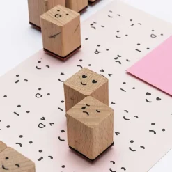 Rico Design GmbH & Co.KG Stempel & -Kissen-STEMPELSET, SMILE