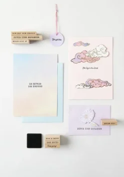 Rico Design GmbH & Co.KG Stempel & -Kissen*Stempelset Typo, The Sky is the Limit FSC 100%, 22 Stempel