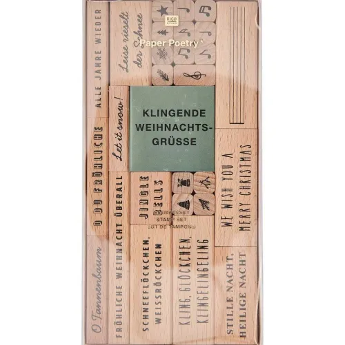 Rico Design GmbH & Co.KG Stempel & -Kissen-Stempelset Weihnachtslieder FSC 100% 27 Stk