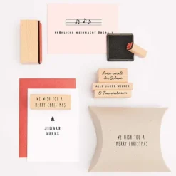 Rico Design GmbH & Co.KG Stempel & -Kissen-Stempelset Weihnachtslieder FSC 100% 27 Stk