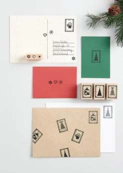 Rico Design GmbH & Co.KG Stempel & -Kissen-Stempelset Weihnachtspost FSC 100%