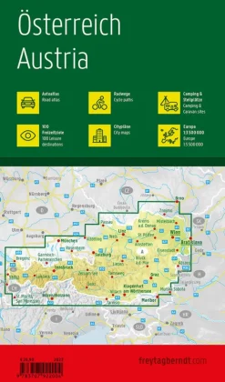 Österreich, Autoatlas 1:150.000, freytag & berndt*Freytag + Berndt Sale