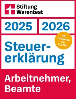 Steuererklärung 2025/2026 - Arbeitnehmer, Beamte - Steuerratgeber für die Einkommensteuer mit Steuertipps, für Anfänger geeignet*Stiftung Warentest Online