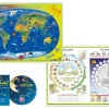 Kinderweltkarte / Das Jahr - Tag und Nacht, m. 1 Audio-CD*Stiefel New
