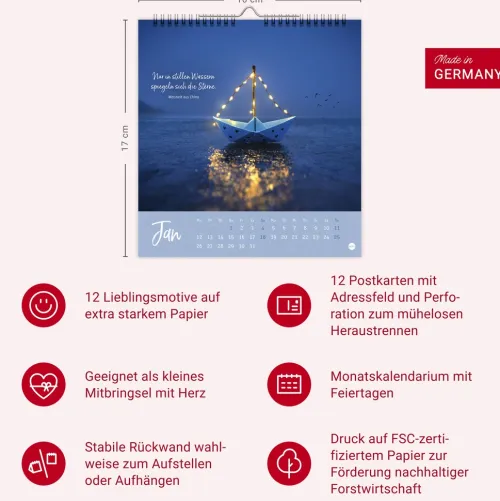 Heye Postkartenkalender*Stille Momente Postkartenkalender 2026