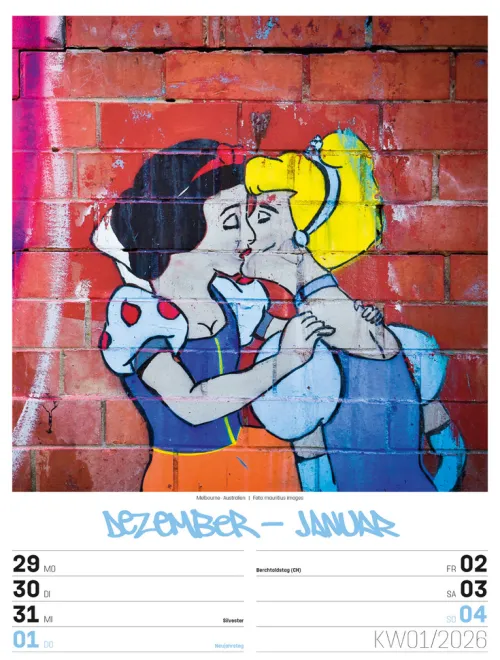 Ackermann Kunstverlag Wochenkalender-Street Art Wochenplaner Kalender 2026