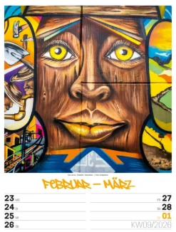Ackermann Kunstverlag Wochenkalender-Street Art Wochenplaner Kalender 2026