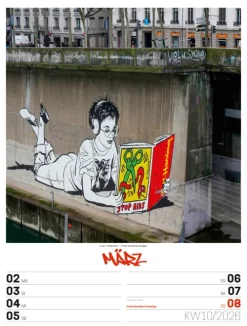 Ackermann Kunstverlag Wochenkalender-Street Art Wochenplaner Kalender 2026