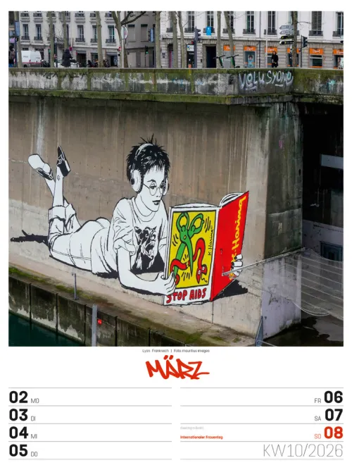 Ackermann Kunstverlag Wochenkalender-Street Art Wochenplaner Kalender 2026