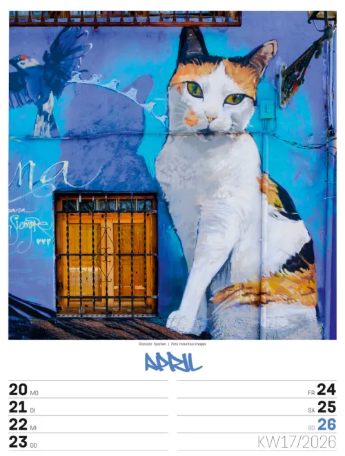 Ackermann Kunstverlag Wochenkalender-Street Art Wochenplaner Kalender 2026