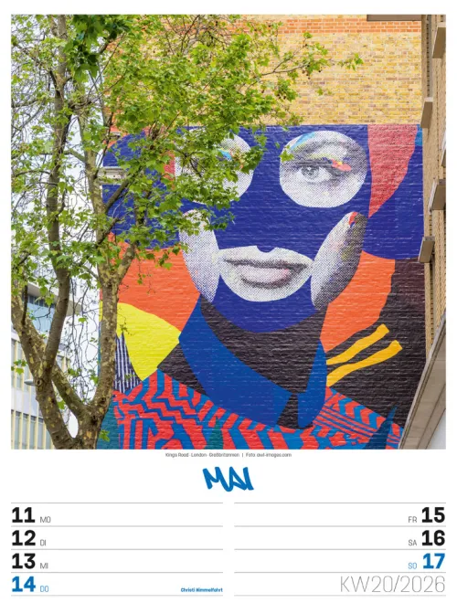 Ackermann Kunstverlag Wochenkalender-Street Art Wochenplaner Kalender 2026