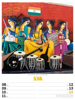 Ackermann Kunstverlag Wochenkalender-Street Art Wochenplaner Kalender 2026