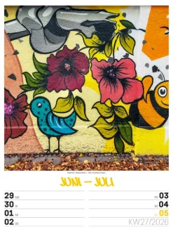 Ackermann Kunstverlag Wochenkalender-Street Art Wochenplaner Kalender 2026