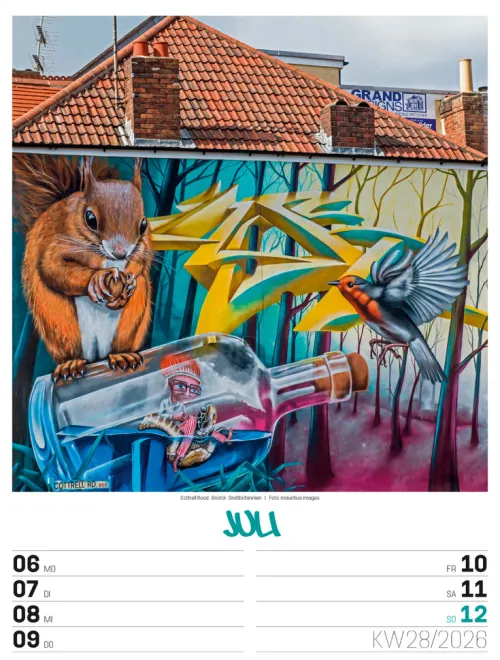 Ackermann Kunstverlag Wochenkalender-Street Art Wochenplaner Kalender 2026
