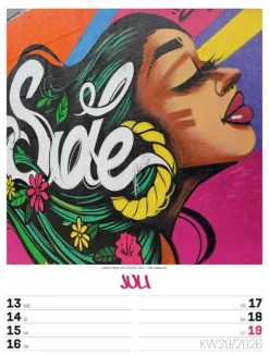 Ackermann Kunstverlag Wochenkalender-Street Art Wochenplaner Kalender 2026
