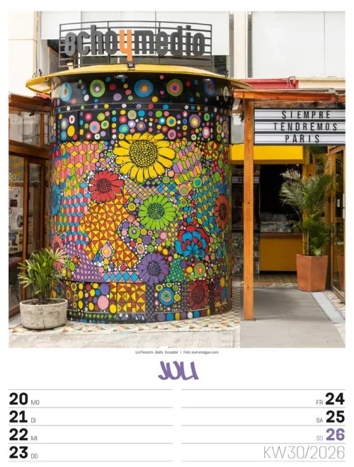 Ackermann Kunstverlag Wochenkalender-Street Art Wochenplaner Kalender 2026