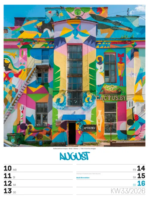 Ackermann Kunstverlag Wochenkalender-Street Art Wochenplaner Kalender 2026
