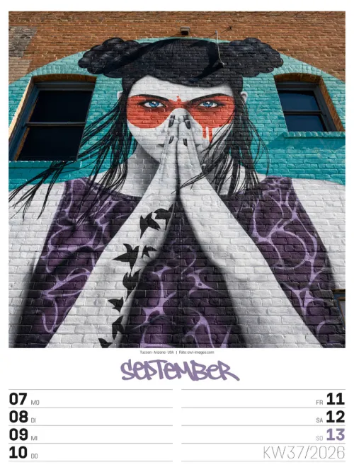 Ackermann Kunstverlag Wochenkalender-Street Art Wochenplaner Kalender 2026