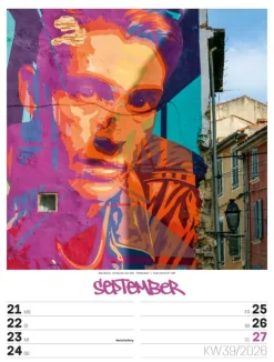Ackermann Kunstverlag Wochenkalender-Street Art Wochenplaner Kalender 2026