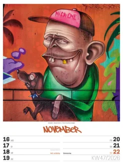 Ackermann Kunstverlag Wochenkalender-Street Art Wochenplaner Kalender 2026