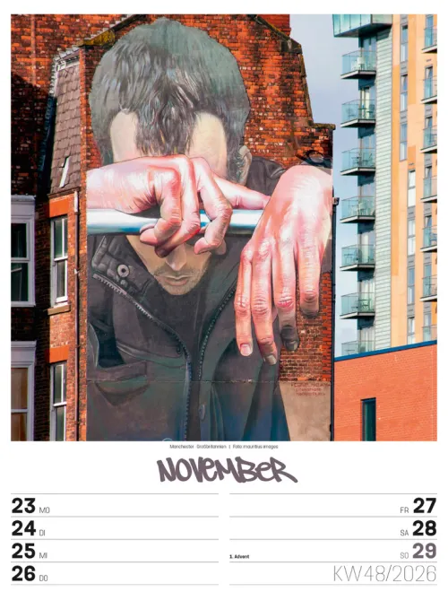 Ackermann Kunstverlag Wochenkalender-Street Art Wochenplaner Kalender 2026