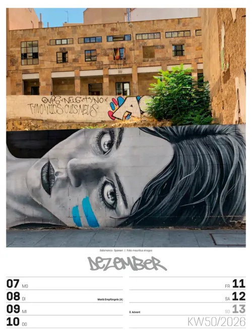 Ackermann Kunstverlag Wochenkalender-Street Art Wochenplaner Kalender 2026