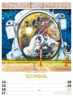 Ackermann Kunstverlag Wochenkalender-Street Art Wochenplaner Kalender 2026