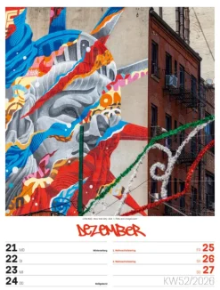 Ackermann Kunstverlag Wochenkalender-Street Art Wochenplaner Kalender 2026