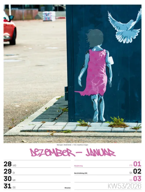 Ackermann Kunstverlag Wochenkalender-Street Art Wochenplaner Kalender 2026